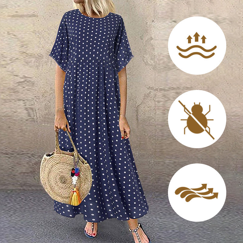 Joy | Boho Maxi Jurk Dames Met Stippen