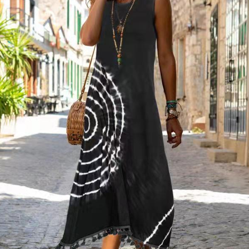 Suzanne - Mooie Tie-Dye Maxi Jurk