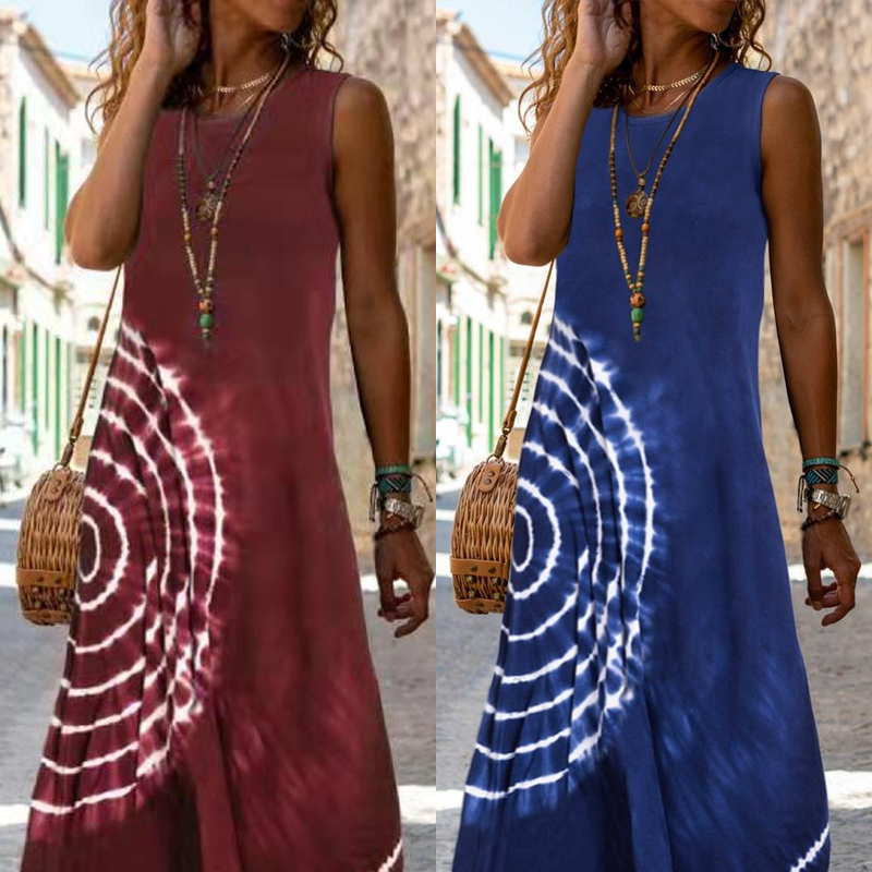 Suzanne - Mooie Tie-Dye Maxi Jurk
