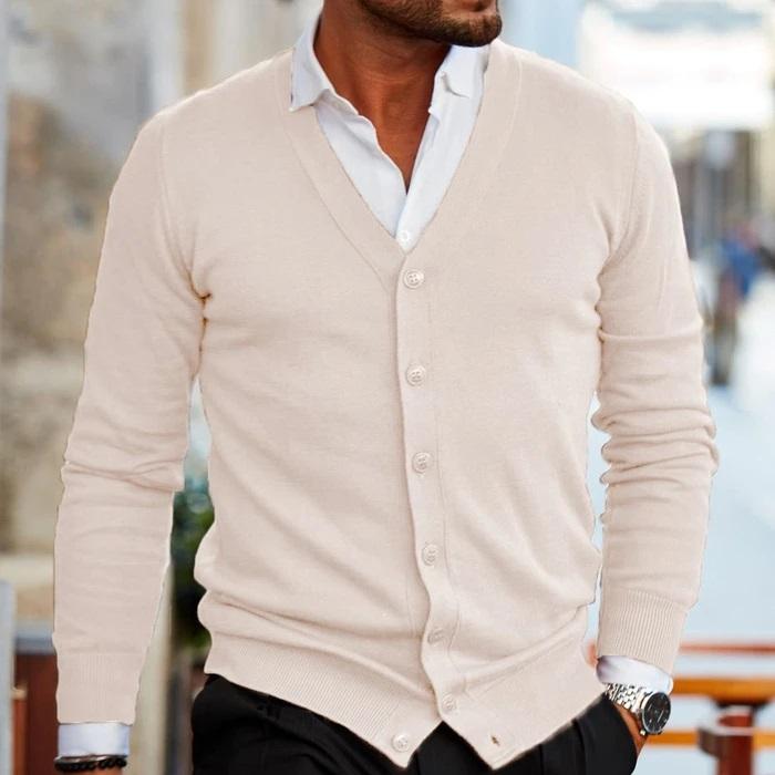Oliver - Verfijnd Gebreid V-Hals Vest