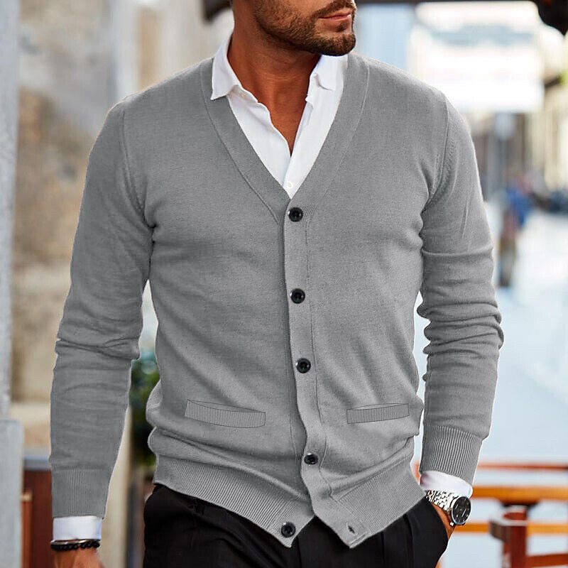 Oliver - Verfijnd Gebreid V-Hals Vest