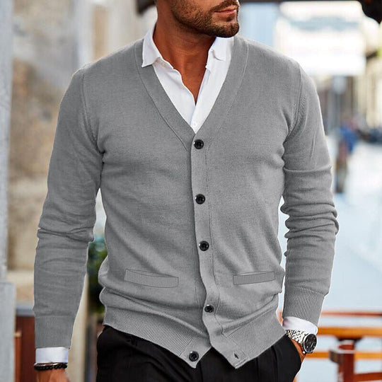 Oliver - Verfijnd Gebreid V-Hals Vest
