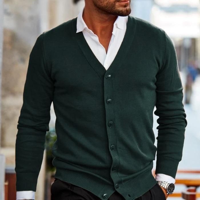 Oliver - Verfijnd Gebreid V-Hals Vest
