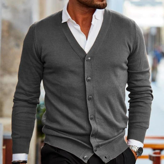 Oliver - Verfijnd Gebreid V-Hals Vest