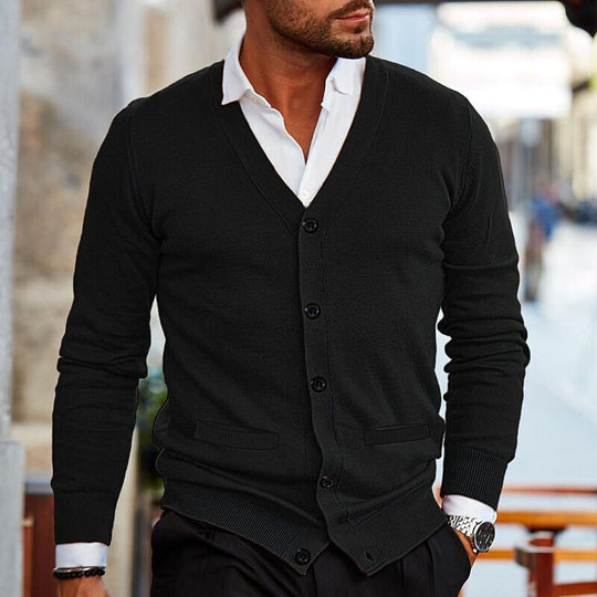 Oliver - Verfijnd Gebreid V-Hals Vest