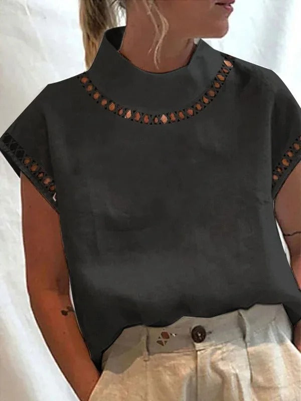 Jolene - Chique Zomer Top Met Elegant Design Voor Dames