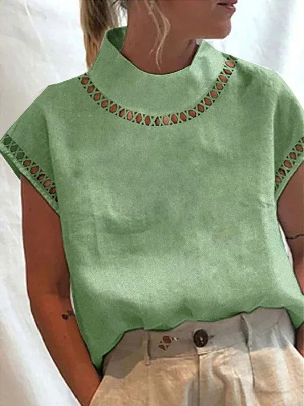 Jolene - Chique Zomer Top Met Elegant Design Voor Dames