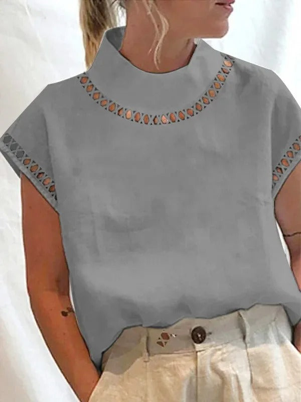 Jolene - Chique Zomer Top Met Elegant Design Voor Dames