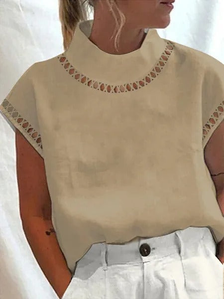 Jolene - Chique Zomer Top Met Elegant Design Voor Dames