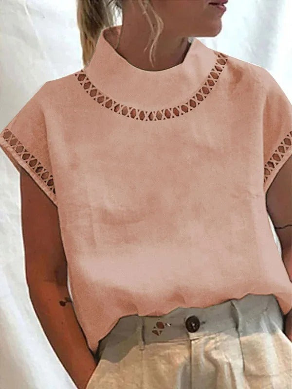 Jolene - Chique Zomer Top Met Elegant Design Voor Dames