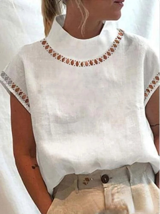 Jolene - Chique Zomer Top Met Elegant Design Voor Dames