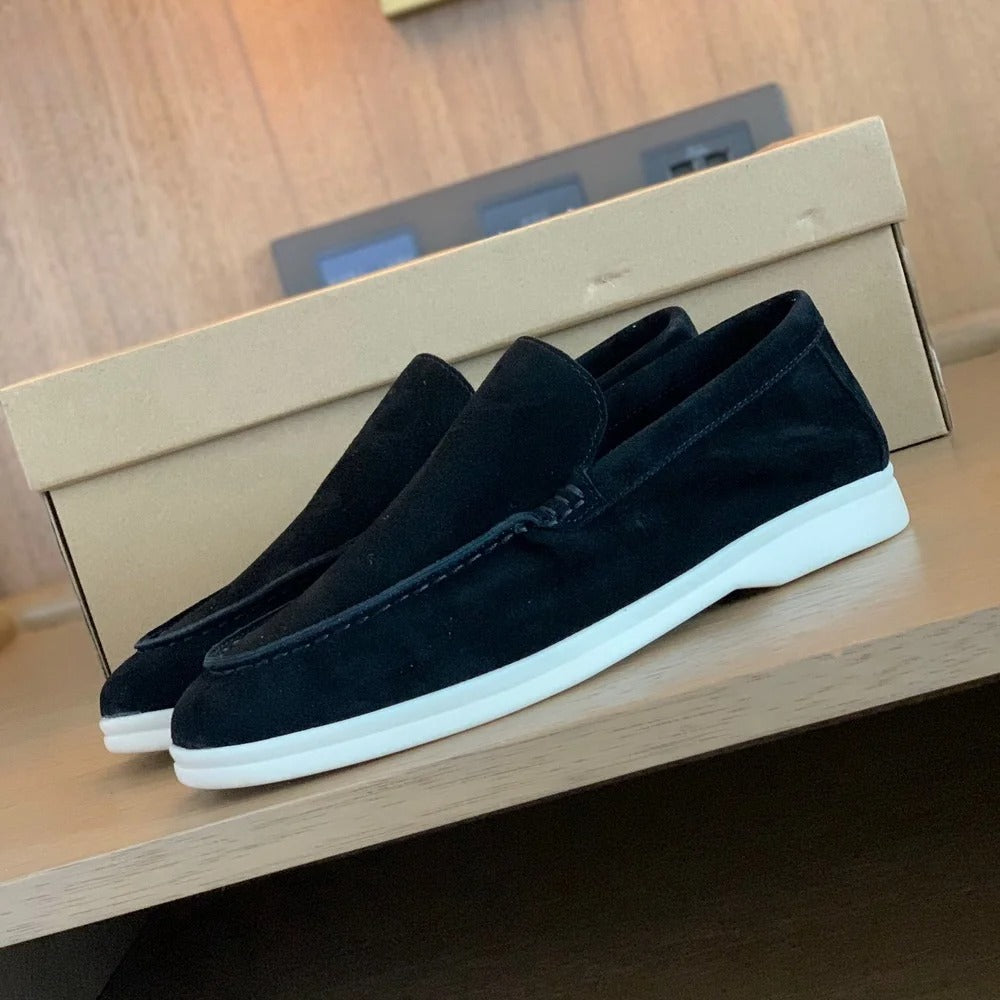 Heren Loafers Suède Comfortabel Old Money Stijl