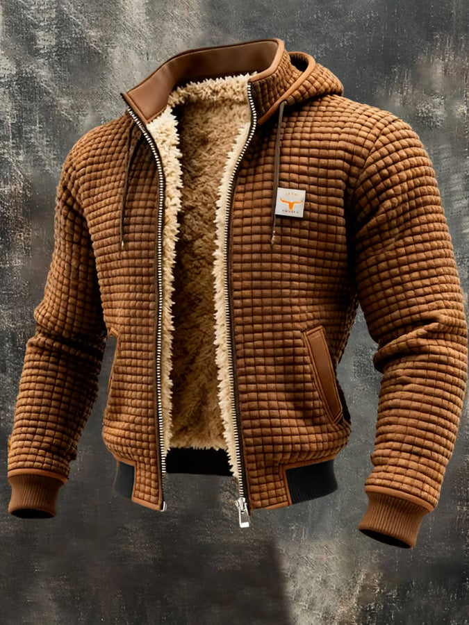 Leonardo | Casual Warme Gebreide Sherpa Jas