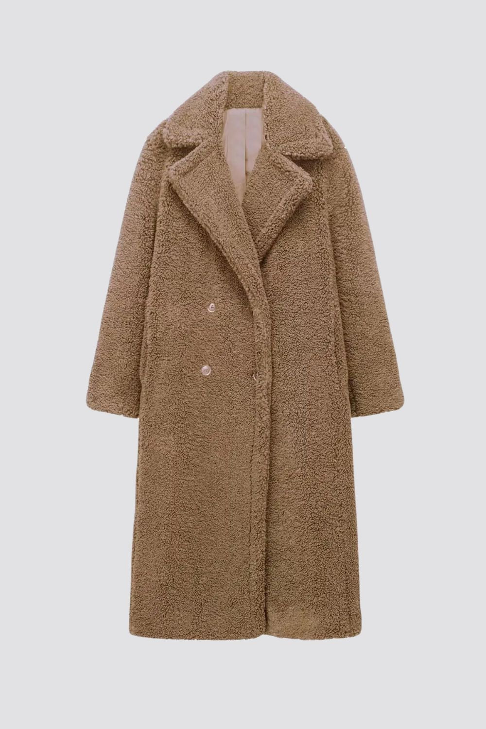 Renate - Warme Teddy Mantel Winterjas