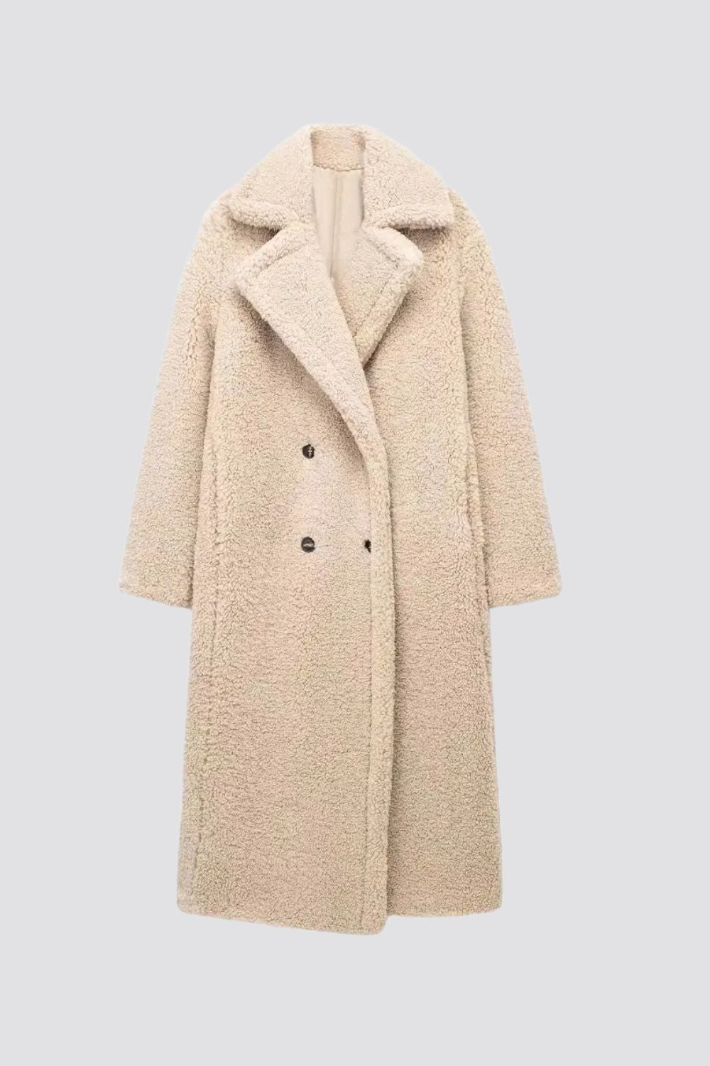 Renate - Warme Teddy Mantel Winterjas