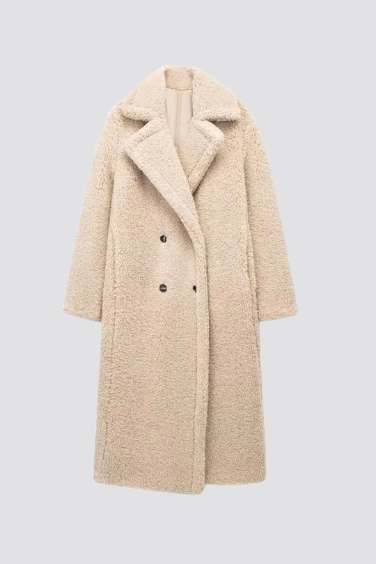 Renate - Warme Teddy Mantel Winterjas