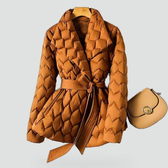 Ingeborg - Elegante Gewatteerde Winterjas