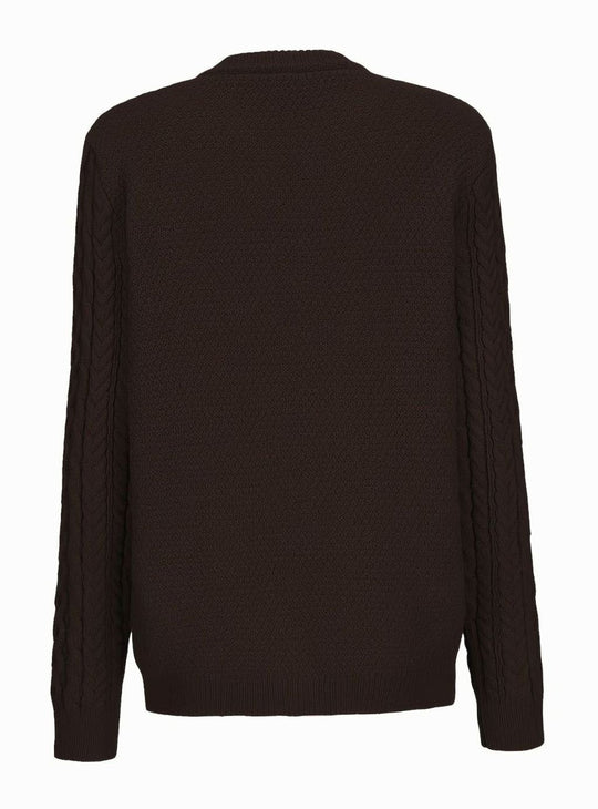 Amanda - Klassiek Kabelgebreid Knopen Vest