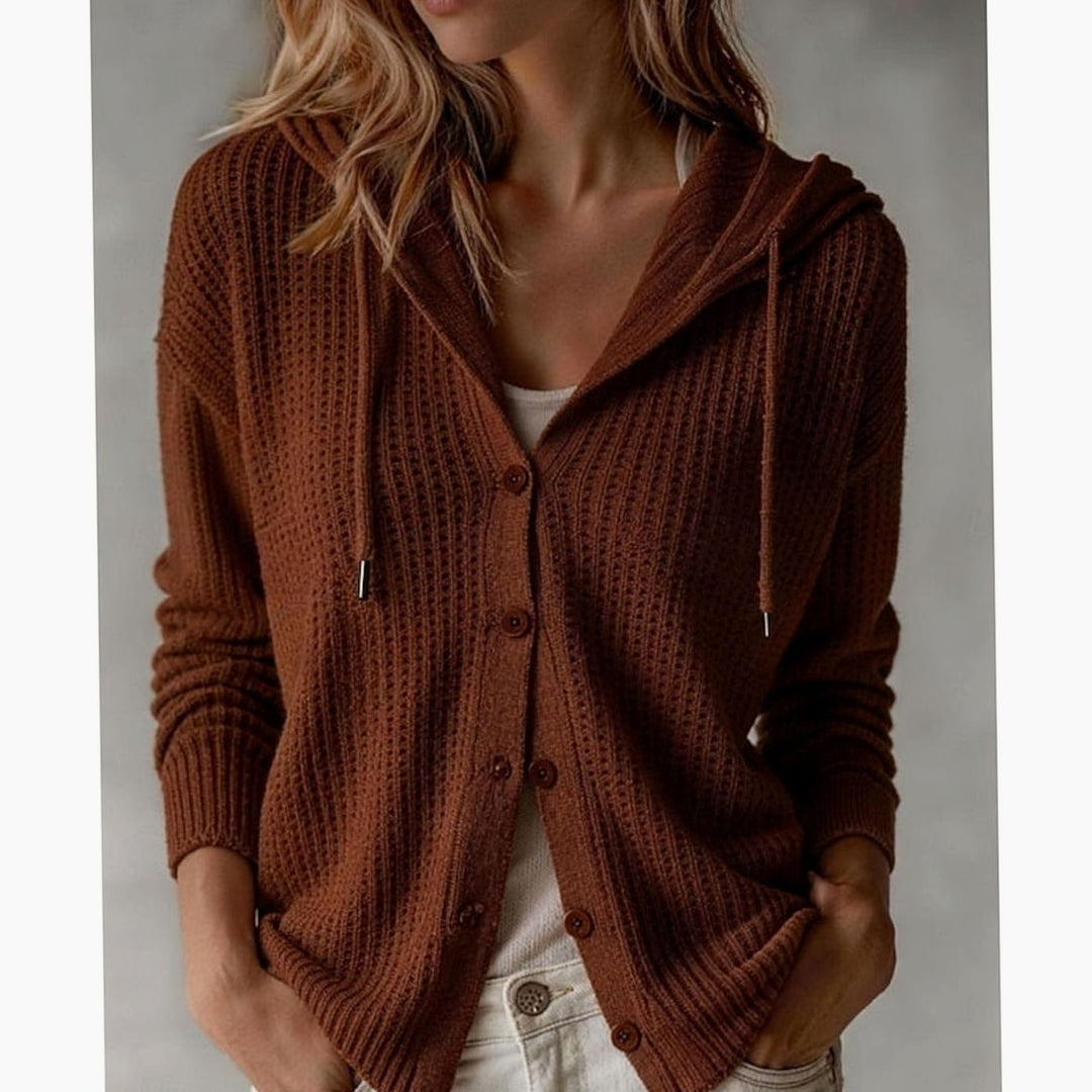 Victoria - Elegant Gebreid Capuchon Vest