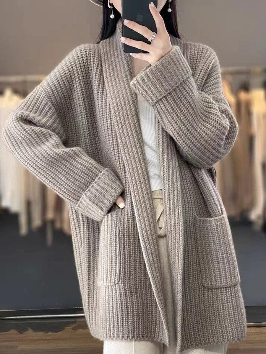 Marlies - Stijlvol Oversized Grofgebreid Vest