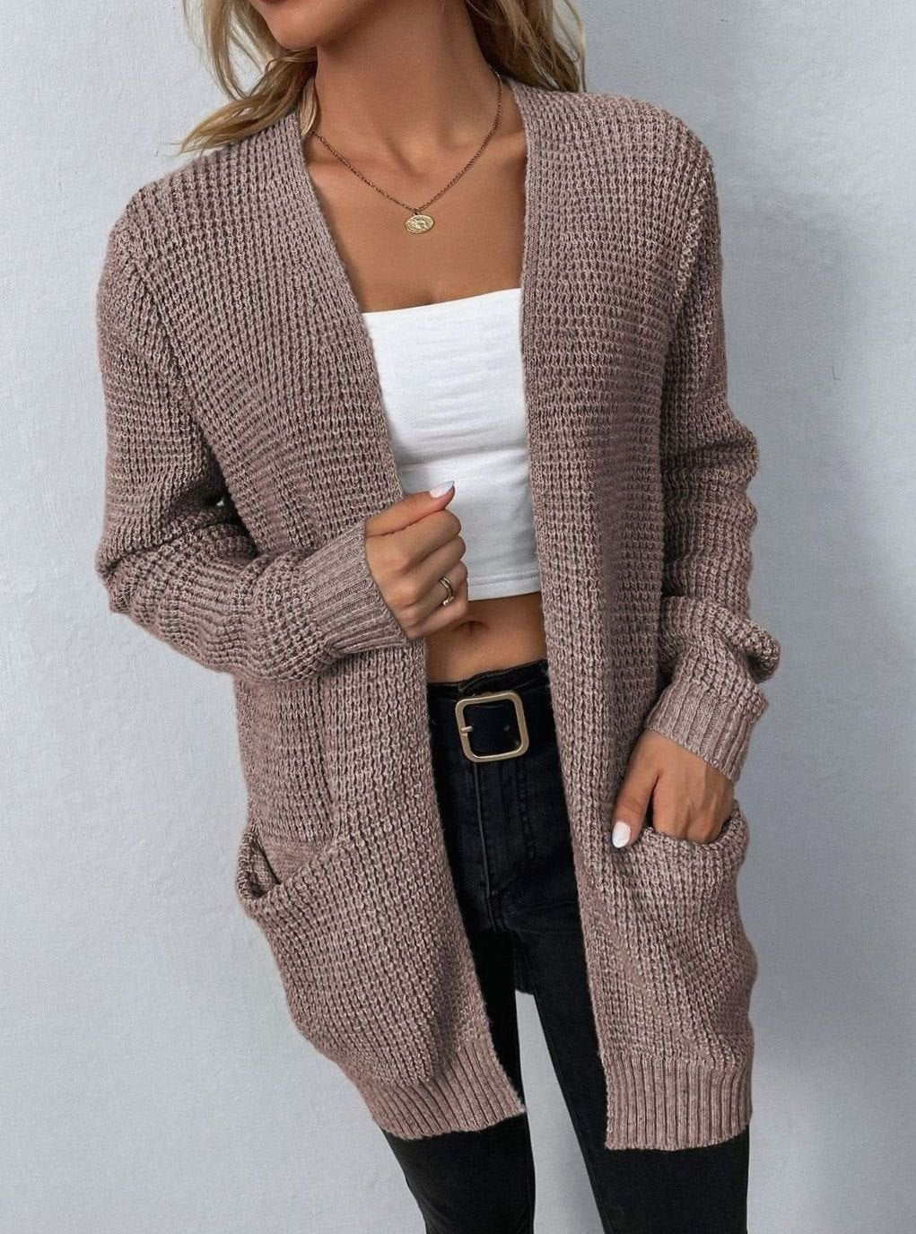 Vanessa - Stijlvol Oversized Grofgebreid Vest