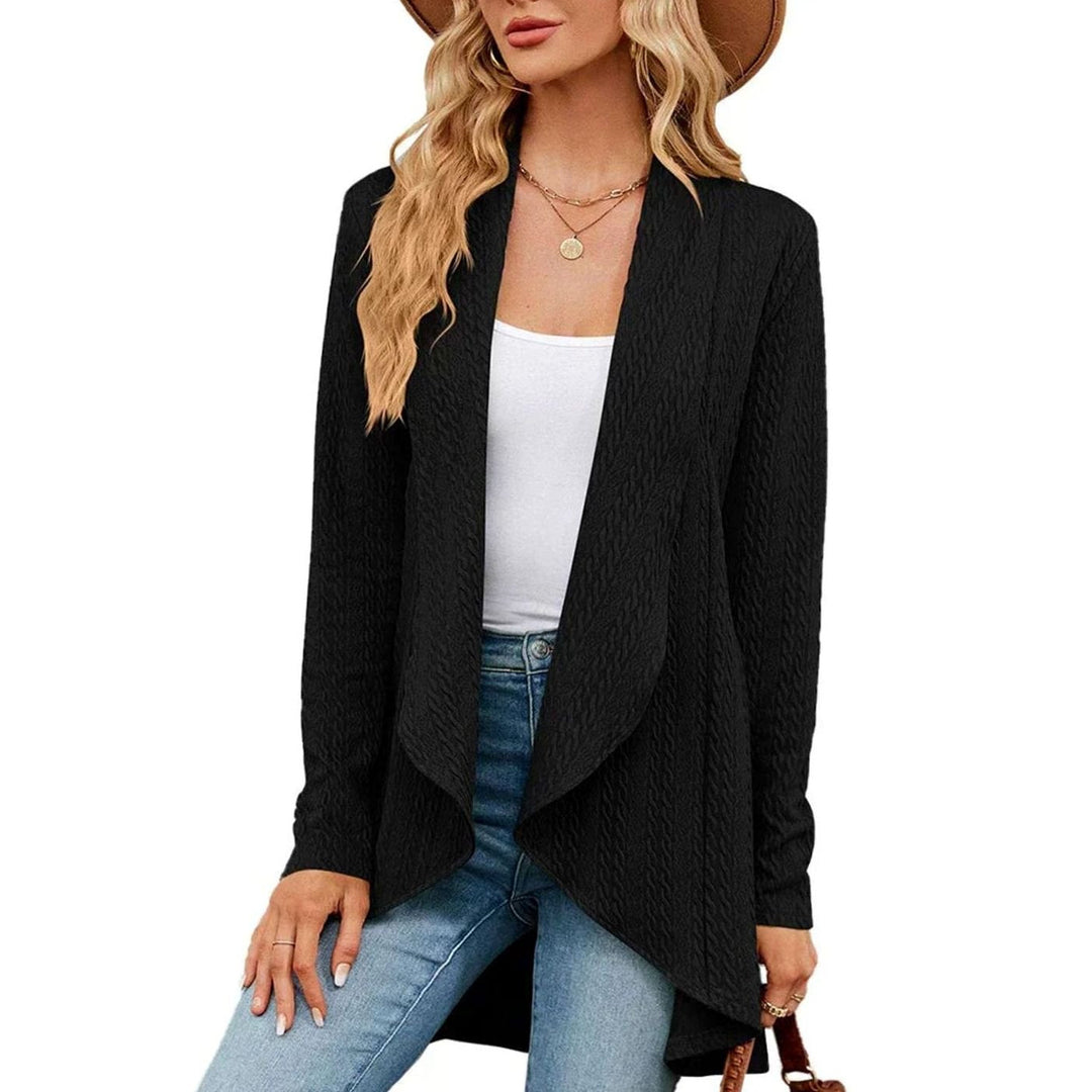 Karen - Stijlvol Asymmetrisch Kabelgebreid Vest
