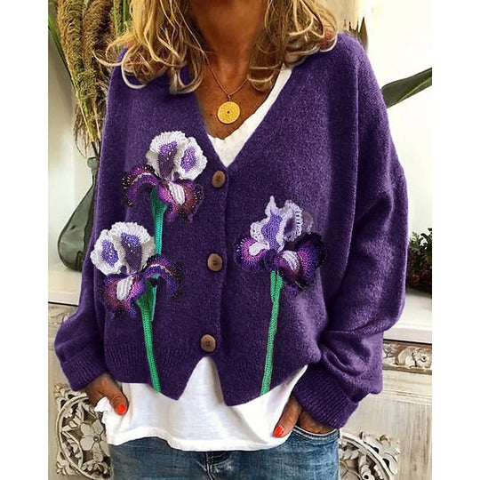 Sarah - Elegant Vintage Gebloemd Vest